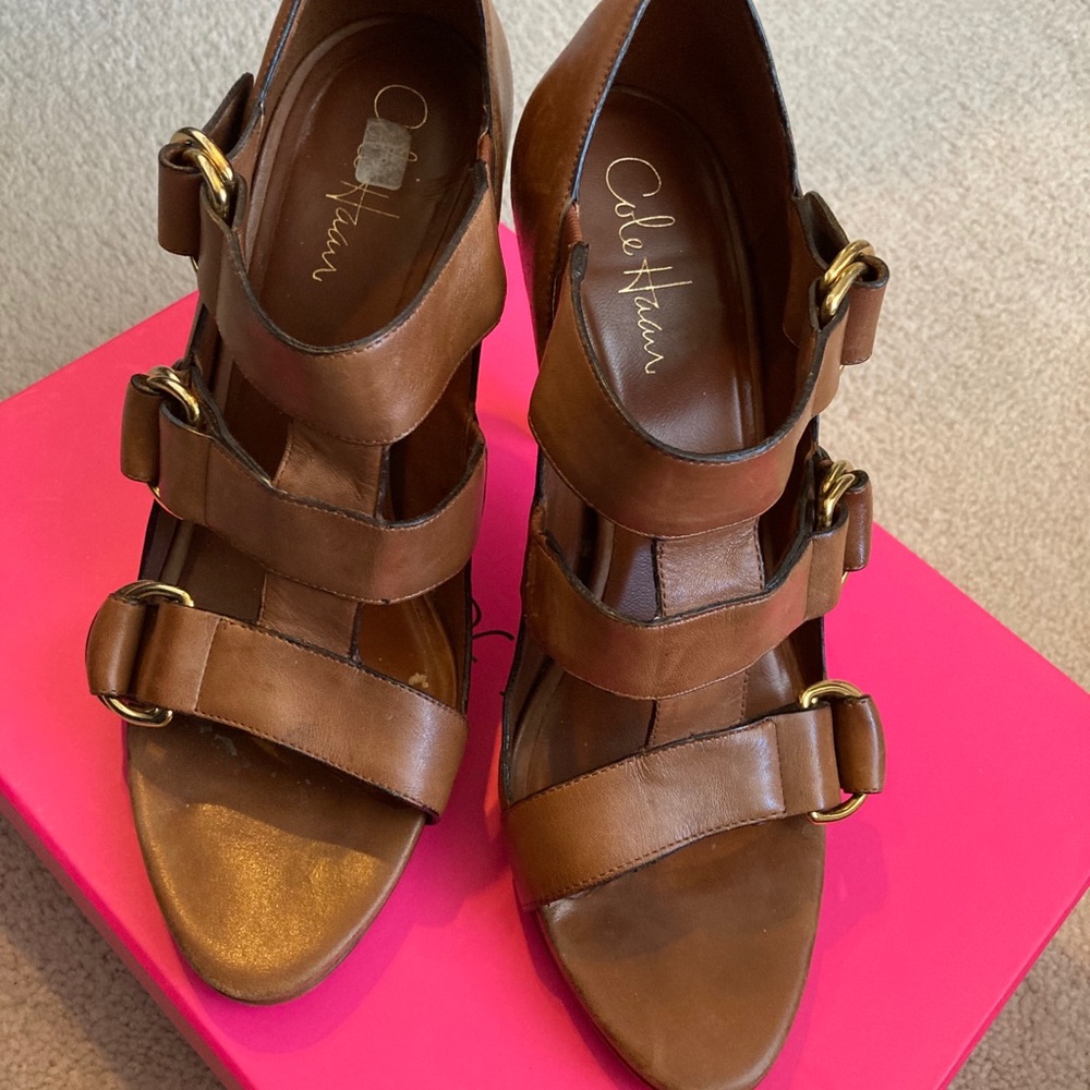 High heel sandals.